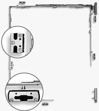 Safety tilt-and-turn and security pads