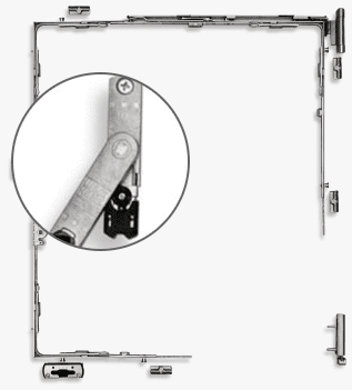 Window frame lifter and fail safe device