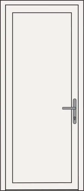 Construction options for PVC Entrance Doors - Simple door