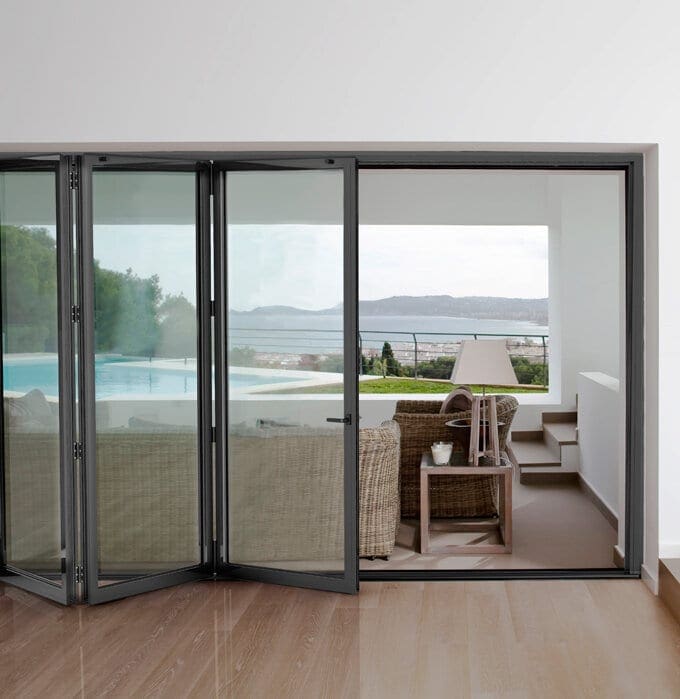 BiFold aluminium folding doors | Paysage by QFORT