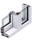 PVC Smart Slide 4Stars sliding doors